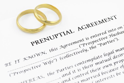 prenuptial agreement - how are assets divided in a divorce