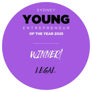 2026 YE Winner Sydney BUTTONS 202512 Young Entrepreneur of the year 2025