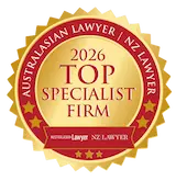 2026 2026 Top Specialist Firm Australian Lawyer NZ Lawyer Badge 2026 Top Specialist Firm Australian Lawyer NZ Lawyer Badge